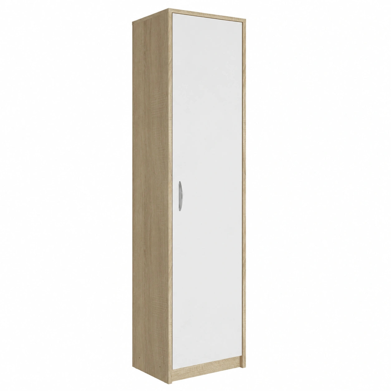 Armoire, avec rangement, avec portes, coloris blanc, pour la chambre