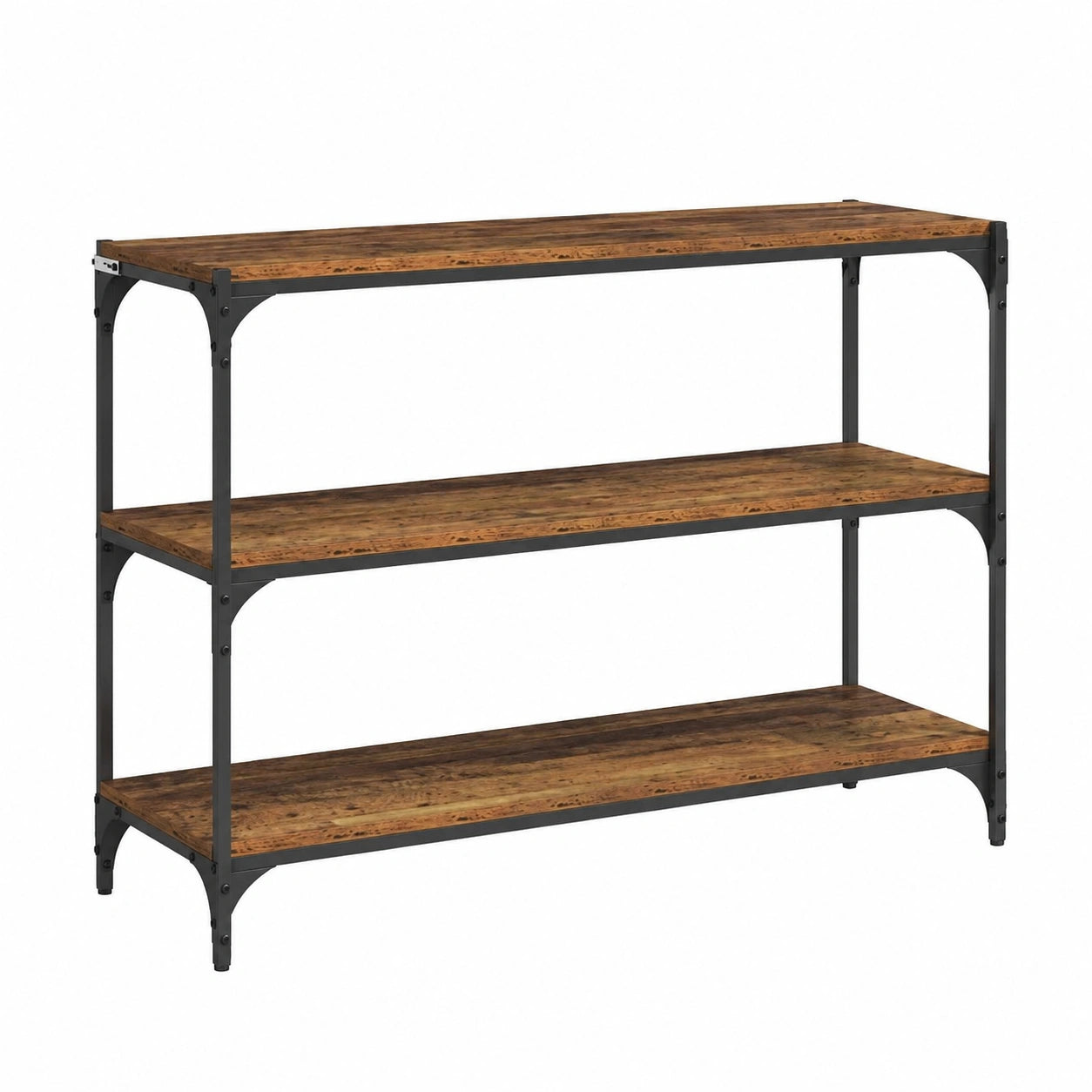 Bureau, en métal, avec rangement, avec étagères, 100 x 33 x 70,5 cm, pour l’espace de travail