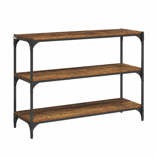 Bureau, en métal, avec rangement, avec étagères, 100 x 33 x 70,5 cm, pour l’espace de travail