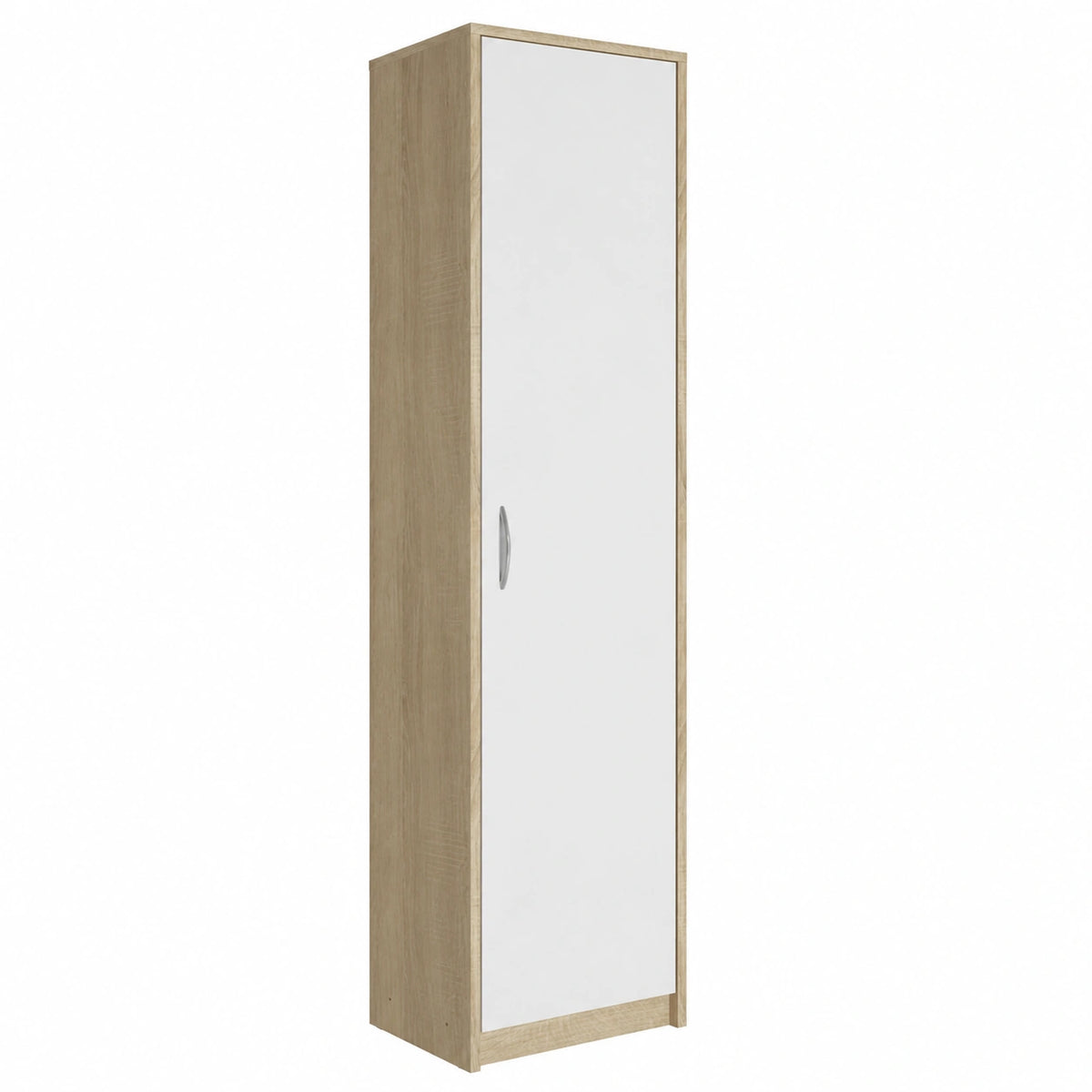 Armoire, avec rangement, avec portes, coloris blanc, pour la chambre