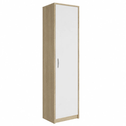 Armoire, avec rangement, avec portes, coloris blanc, pour la chambre
