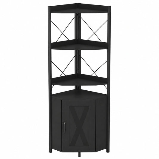 Armoire, avec rangement, avec étagères, avec portes, coloris noir, pour la chambre