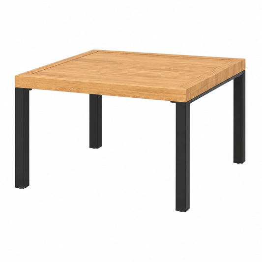 Table basse, en aluminium, 65 x 65 x 40 cm, coloris noir, pour le salon